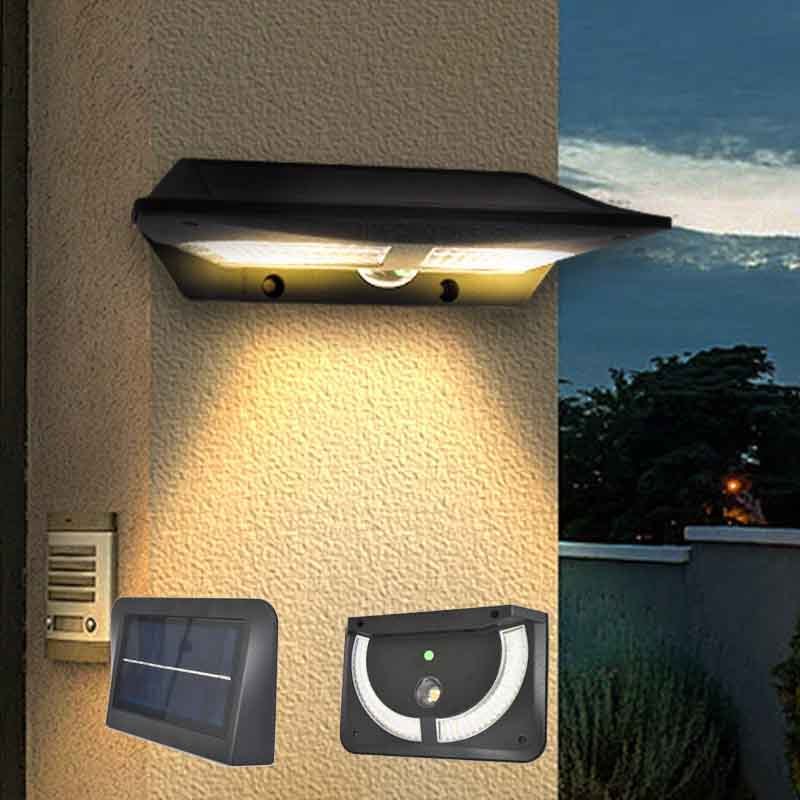 Dusk to Dawn IP65 Waterproof Led Reflector Garden Spotlight LED Solar Wall Light for Exterior Landscape