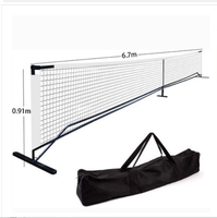 Filet en plastique résistant de système d'ensemble de filet portatif professionnel de Pickleball avec l'usine de roues directe de Chine