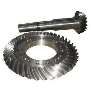 Usinage CNC non standard personnalisé 17CrNiMo6 grand engrenage conique en spirale en acier allié - Product Image 1