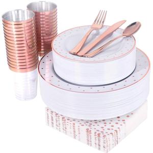 Ensemble de <span class=keywords><strong>vaisselle</strong></span> jetable biodégradable en <span class=keywords><strong>plastique</strong></span>, produit phare - Product Image 5