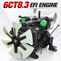 Moteur diesel EFI 6CT 8.3 pour excavatrice, camion, générateur, machines de construction, utilisation pour Cummins