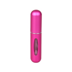 5Ml Draagbare Mini Round Aluminum Oxide Parfum Fles Met Spray Scent <strong>Pomp</strong> Lege Cosmetische Containers Refillable <strong>Bottle</strong> - Product Image 1
