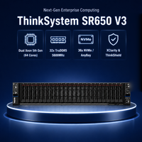 Serveur en rack 2U ThinkSystem SR650 V3 neuf, double processeur Intel Xeon Scalable, TruDDR5 5600 MHz, NVMe 8x GPU, calcul en nuage, en stock