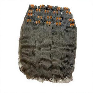 Cabello Humano Virgen Remy Indio de Lujo, Ondulado/Rizado Liso, 100% Cabello Humano Natural, Color Natural, Sin Procesar, Cutícula Alineada - Product Image 4