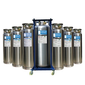 Unidad de almacenamiento criogénico de alta estabilidad 195L LO2 LN2 LAr LNG LCO2 Precio del tanque criogénico para la industria alimentaria - Product Image 4