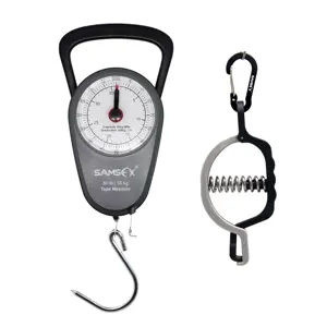 SAMSFX измерительная рулетка, рыболовные Весы и захват для губ, комбинированные механические рыболовные Весы с захватом для губ
