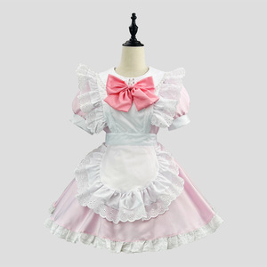Zixiao Akemi Homura Cosplay Maid Outfit Women Plus Size Anime Costume Pink Purple Sky Blue Yellow Red - Product Image 2
