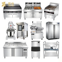 Système de cuisson professionnel intégré gaz/électricité pour boulangerie, équipement de cuisine en acier inoxydable pour boulangerie