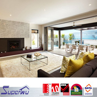Interior Frameless Glass Sliding Door System Commercial Meeting Room Office Mall Frameless Glass Partition Wall Accessories