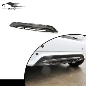 Diffusore paraurti posteriore universale in fibra di carbonio per Benz Smart