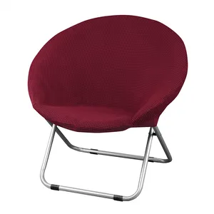 capas de cadeira assento 6 Suppliers-Jacquard capa de cadeira em tecido redondo, capas para cadeira em 6 cores, molhado, lua, 6 cores