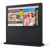 AIYOS 43 50 55 65 75 85 98 pouces Totem LCD extérieur tout-en-un pour aménagement paysager, haute luminosité, étanche, affichage publicitaire intelligent