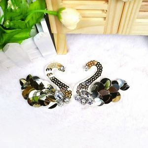 Tại chỗ tự làm hạt long lanh thiên nga Phụ Kiện Giày mũ quần áo túi vải vá - Product Image 2