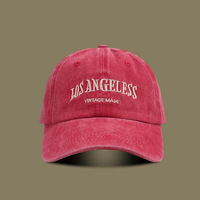 Gorra de Béisbol de Estilo Retro Unisex, Ajustable, de 6 Paneles, 100% Algodón, Lavada, con Bordado de Letras