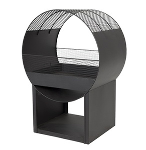 firewood holder rack outdoor fire wood storage metal powder coated