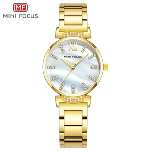 Relojes de Mujer Mini Focus de Alta Calidad, Relojes de Pulsera de Acero Inoxidable de Lujo para Dama, Relojes de Diamantes para Chicas, Reloj Impermeable - Product Image 4