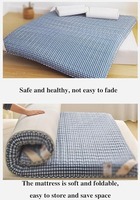 Couvre-matelas pliable de style japonais Tatami utilisation intérieure et extérieure tapis enroulable pour chambre de camping