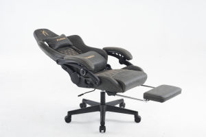 High Quality Vintage Brown Leather Ergonomic Gaming Chair New Design Revolving Reclining Swivel with Comfortable <b>Footrest</b> - Product Image 6