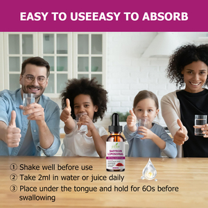 Gouttes liquides de safran liposomal en gros OEM avec Ashwagandha pour soutenir la santé du cerveau et favoriser la fonction énergétique - Product Image 5