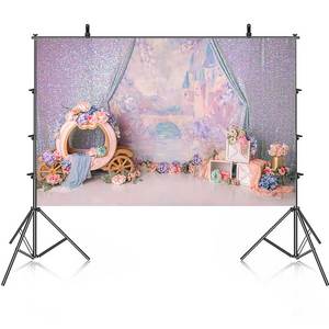 Công Chúa Màu Tím lâu đài phông nền cho trẻ em cô bé Nhiếp Ảnh Bánh Smash nền màu hồng cho hình ảnh đạo cụ <span class=keywords><strong>Studio</strong></span> - Product Image 2