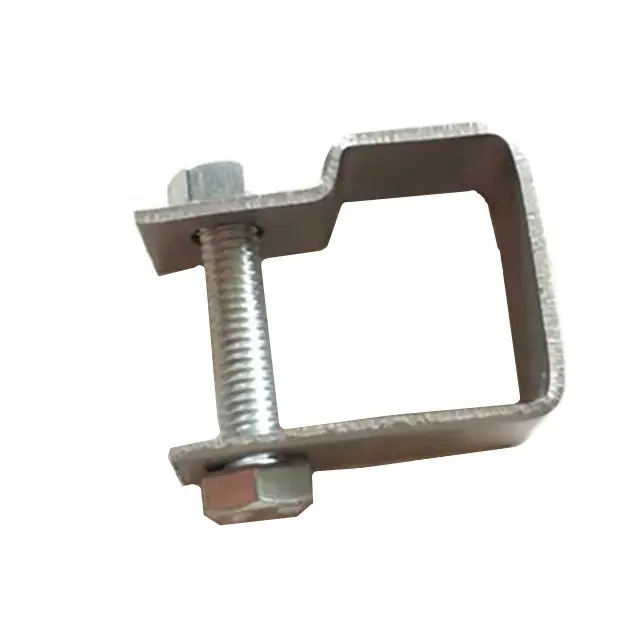 Pince à râpe en acier galvanisé, ligne linéaire avec motif de tuyau, clip à surface lisse et ronde