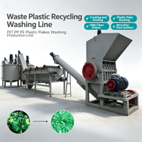 Ligne de lavage de bouteilles PET haute capacité entièrement automatique pour le recyclage des bouteilles en plastique usagées