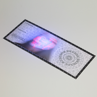 Cartes à gratter personnalisées avec impression en couleur Hologramme d'admission Billet coupon de service personnalisé de haute qualité