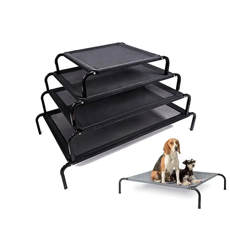 Wholesale Breathable Pet Cooling Cot Outdoor Foldable Raised Dog Bed Pet Travel Dog Bed Washable Elevated Dog Bed