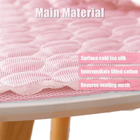 Tapis de lit en tissu de soie pour animaux de compagnie-un tapis de glace incontournable pour l'été Pet Kennel Ice Mat Pets Polyester