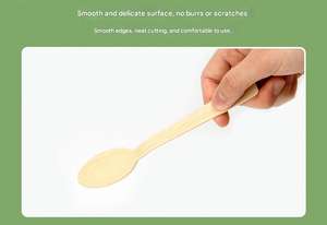 Wholesale Products Biodegradable <b>Disposable</b> Plastic Wooden Bamboo Knife Fork <b>Spoon</b> Cutlery Set - Product Image 6