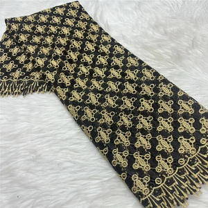 Tissus en dentelle à sequins de haute qualité nigérians, dentelle douce pour robes de mariée et de soirée - Product Image 5