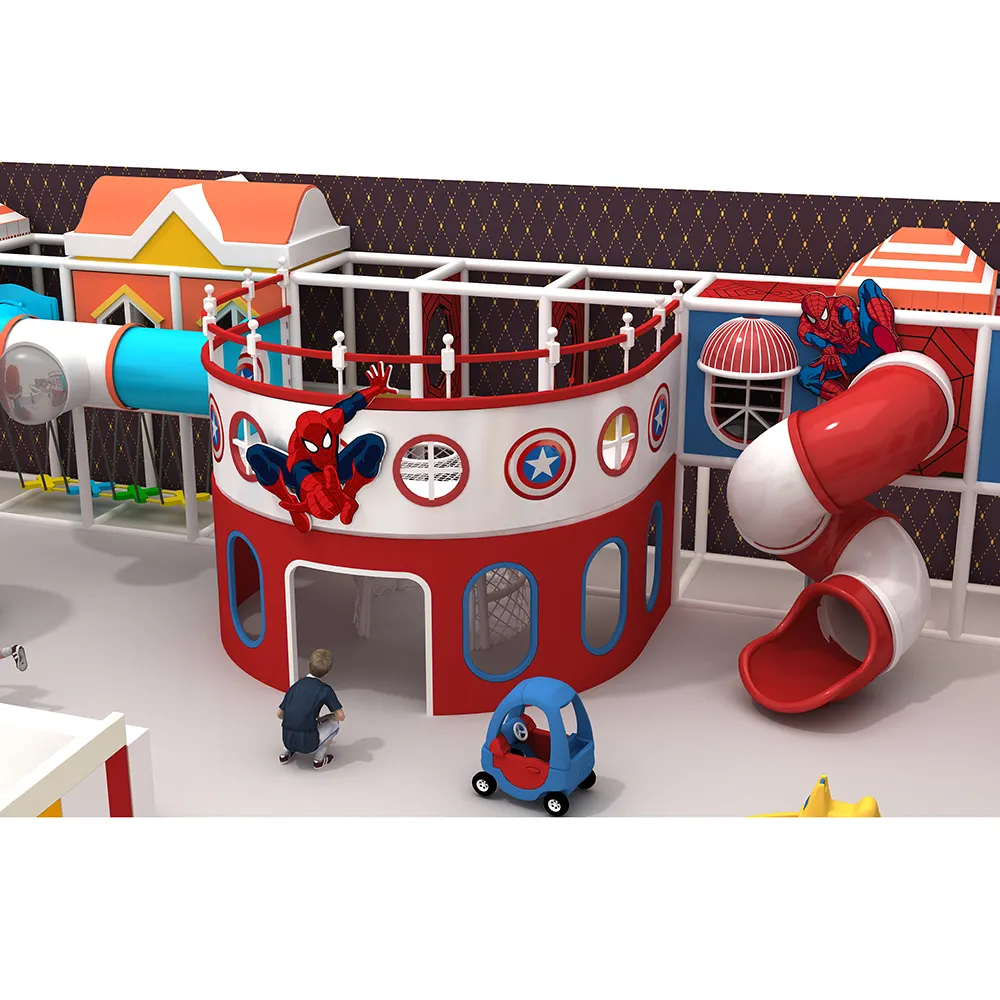 Obral Area bermain anak, peralatan dalam ruangan kolam bola kolam permainan lembut Merry go bundar kecil dalam ruangan