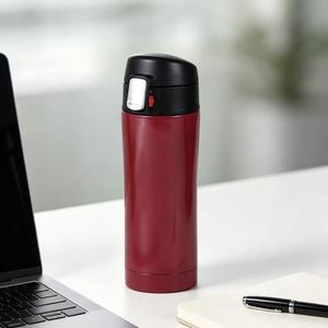Vaso Térmico Ecológico Japonés Minimalista de 450 ml, Antiderrames, de Acero Inoxidable 304 con Tapa Abatible, para Viaje, Regalo Corporativo al por Mayor - Product Image 2
