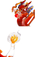Personnalisé À La Main Animal Bouteille En Verre De Whisky Carafe Du Zodiaque Chinois Dragon Bouteille En Verre