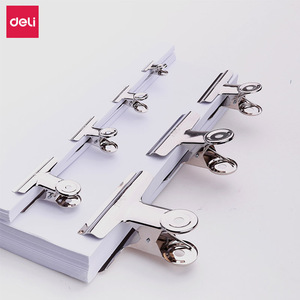 Deli Binder Clip 88mm Silver Stainless Steel Large <b>Document</b> <b>Folder</b> Clip 6 Pack - Product Image 3