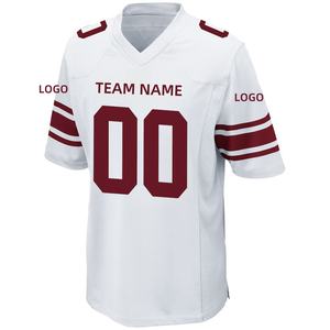 批发新泽西纽约美国队运动t恤蓝红白海军男女通用定制刺绣美式足球服 - Product Image 6