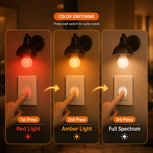 <span class=keywords><strong>Lampadina</strong></span> LED a 3 Colori per Aiuto al Sonno E27 625~630 nm Rosso 1600K Arancione 4000K Luce Diurna Spettro Completo Base <span class=keywords><strong>E14</strong></span> B22 5W 7W 9W - Product Image 6