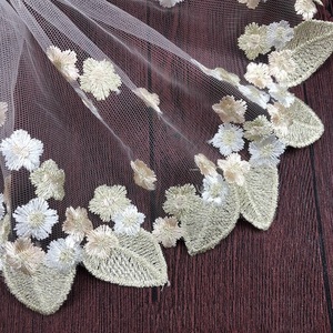 Penjualan Pabrik Renda Bordir Bunga Lebar 18cm untuk Kerajinan Jahit, Pakaian Boneka, Gaun Pengantin, Hiasan Elegan - Product Image 4