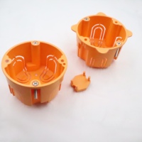 Prix usine PVC technologie d'injection orange 86 type interrupteur prise boîte murale un gang bas boîte électrique boîte de jonction