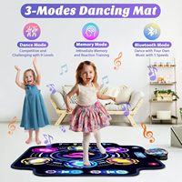   Tapis de danse avec six touches directionnelles et lumières LED – Jeu de danse amusant pour enfants, idéal pour l'activité et l'exercice