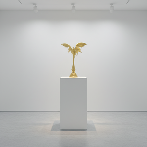 פסל אלת זהב בהזמנה אישית, מלאכת יד בהתאמה אישית, קישוט פסל ברונזה סיני סִגְנוֹן עשוי בגודל טבעי - Product Image 1