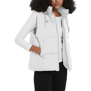 FOXA Gilet matelassé pour femme, sans manches, à fermeture éclair, isolé, à capuche, pour l'hiver, la randonnée en plein air, avec poches - Product Image 4
