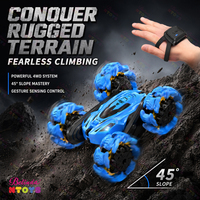 Voiture télécommandée Belinda Explosive Wheel RC Stunt Car 2.4G, jouet pour enfants, voiture RC tout-terrain double face, drift, cascades, cadeaux pour adultes