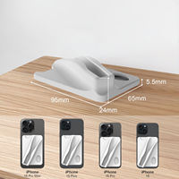 Support de carte arrière pour téléphone en silicone moulé par injection LSR OEM avec fente pour rouge à lèvres, accessoires de moulage en silicone personnalisés