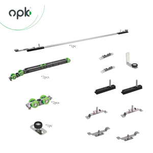 OPK Rodillo Guía para Puerta <span class=keywords><strong>Corredera</strong></span> de <span class=keywords><strong>Cristal</strong></span> Colgante, Diseño Moderno, Rodillo de Ventana de Plástico de Nylon, Uso en Hoteles, Capacidad 60kg - Product Image 1