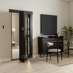 Buona qualità interna appesa in legno dispensa Rack di stoccaggio con porta nascosta Murphy porta sistema di porta - Product Image 3