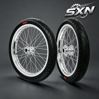 Kit de roues Supermoto CNC haute performance 17 pouces pour Sur-Ron LBX Talaria, pneus route chromés argentés 70/90-17 90/80-17 2026