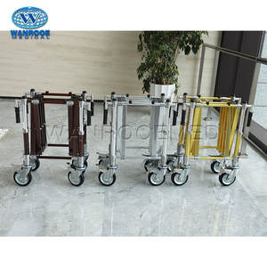 GA102E çin toptan alüminyum alaşımlı cenaze tabutu katlanır tabut kilise arabası - Product Image 5