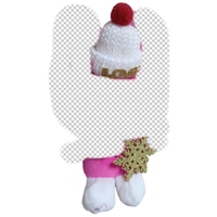 Gantungan Kunci Boneka Melodi Natal 4 Inch 10cm, Liontin Kecil, Hiasan, Boneka Mini Anime, Mainan Gantungan Kunci Plush untuk Natal