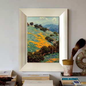 Cuadro Decorativo Vintage de Paisaje con Flores Silvestres, Impresión de Gordon Morrison, Escena Pastoral Americana, <span class=keywords><strong>para</strong></span> Entrada o <span class=keywords><strong>Sala</strong></span> de Estar - Product Image 4